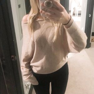 Off the shoulder sweater